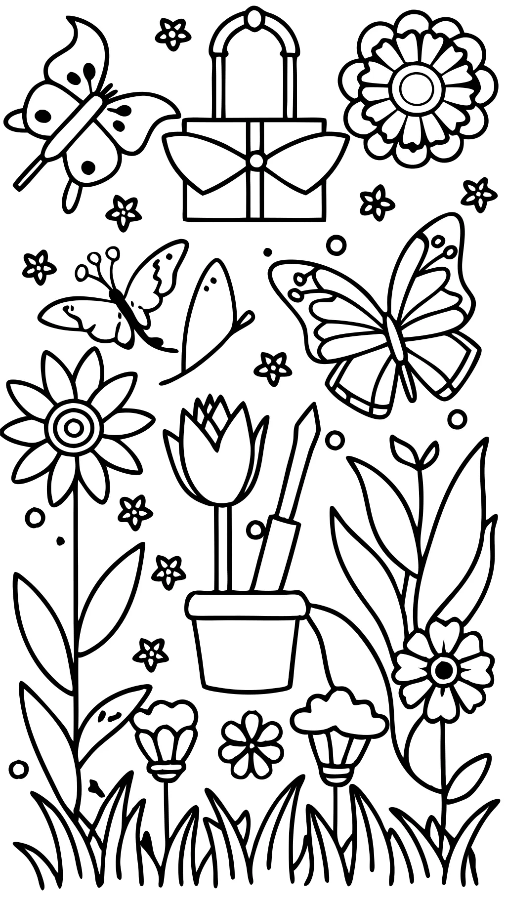 coloriages de printemps adultes